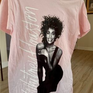 Whitney Houston Graphic Tee - Pink